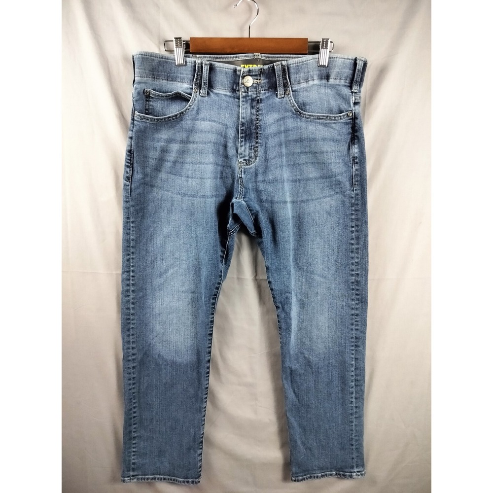 Lee Jeans Mens 36x29 Blue Extreme Motion Slim Fit Straight Leg Denim Casual Work